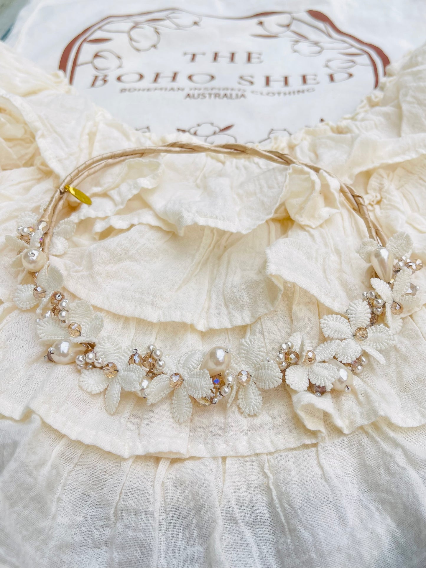 The Boho Headband Ivory