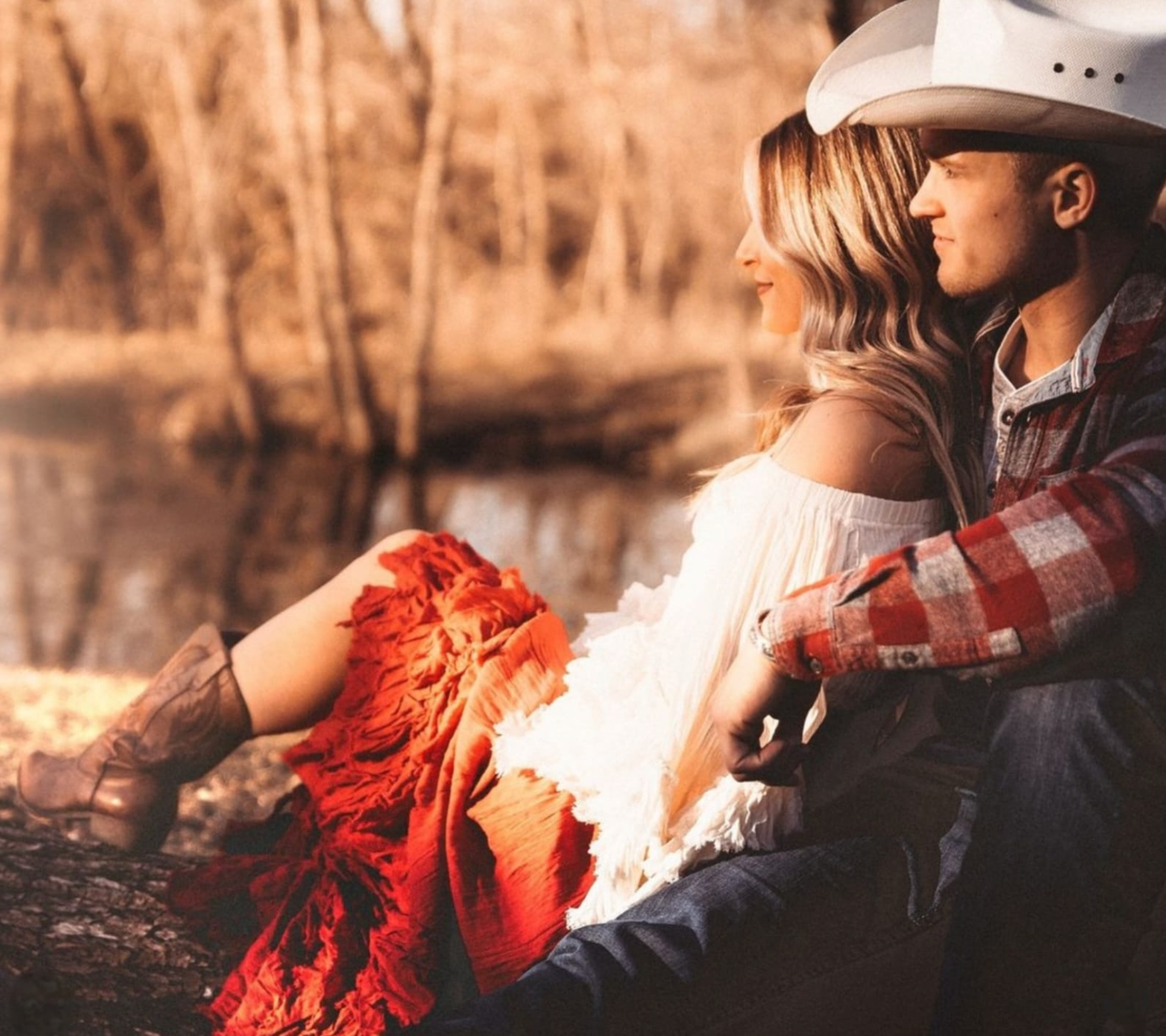 Rust Gypsy Skirt & Ivory Gypsy top