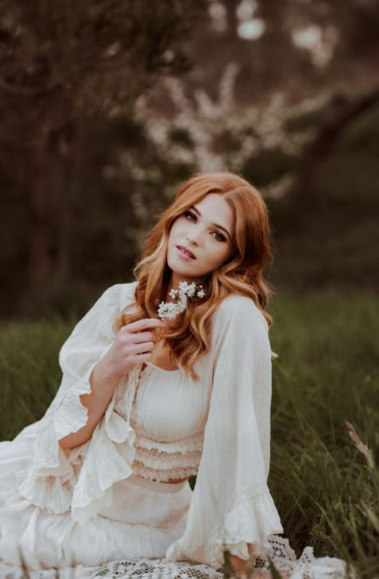 Long Sleeve Fringe Top