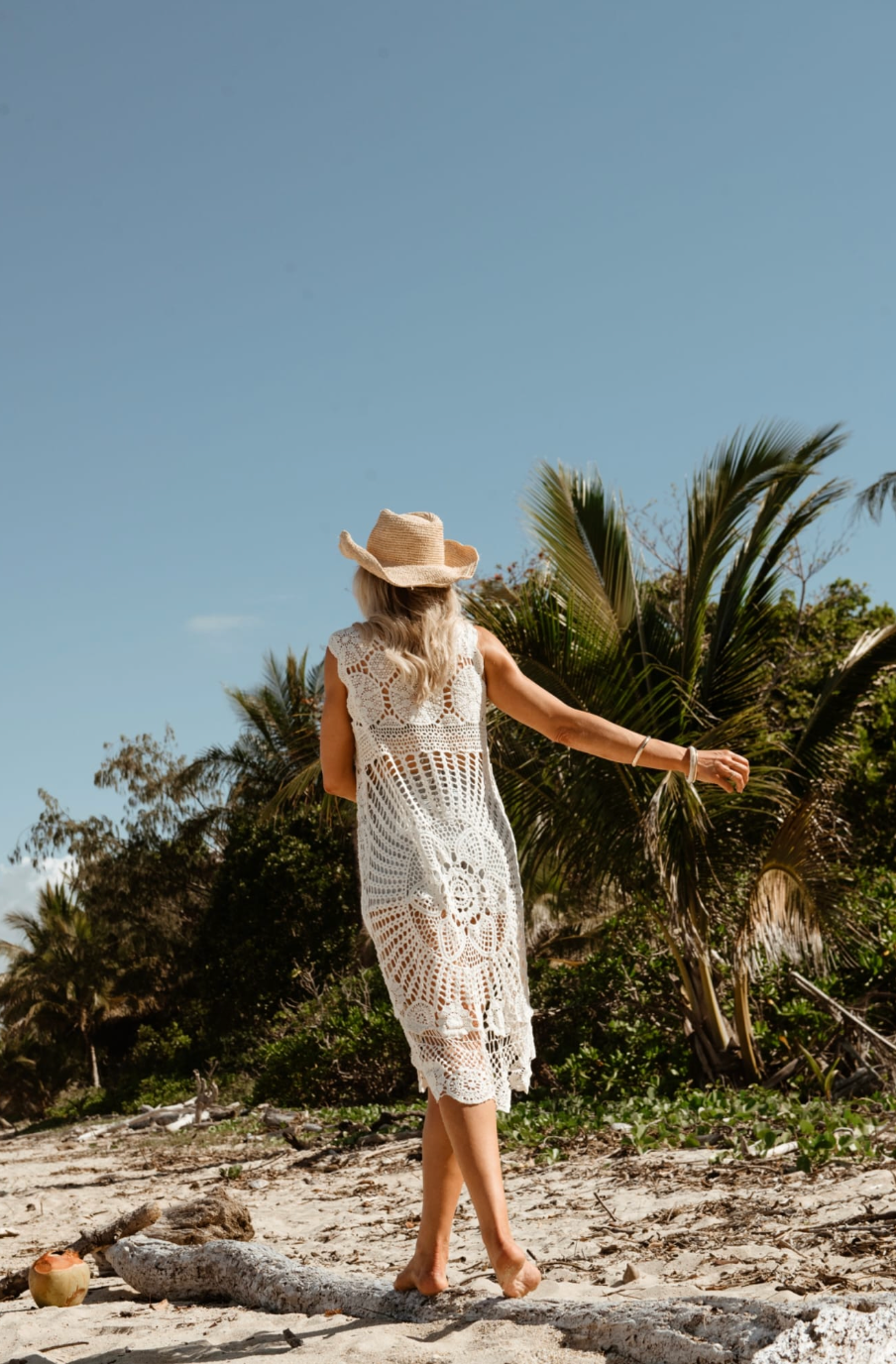 Vintage Long Back Lace Top