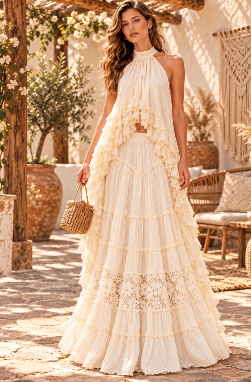 Feedom Flow Halter Neck Dress
