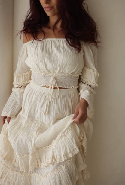 Angelica Top & Retro Fringe Skirt