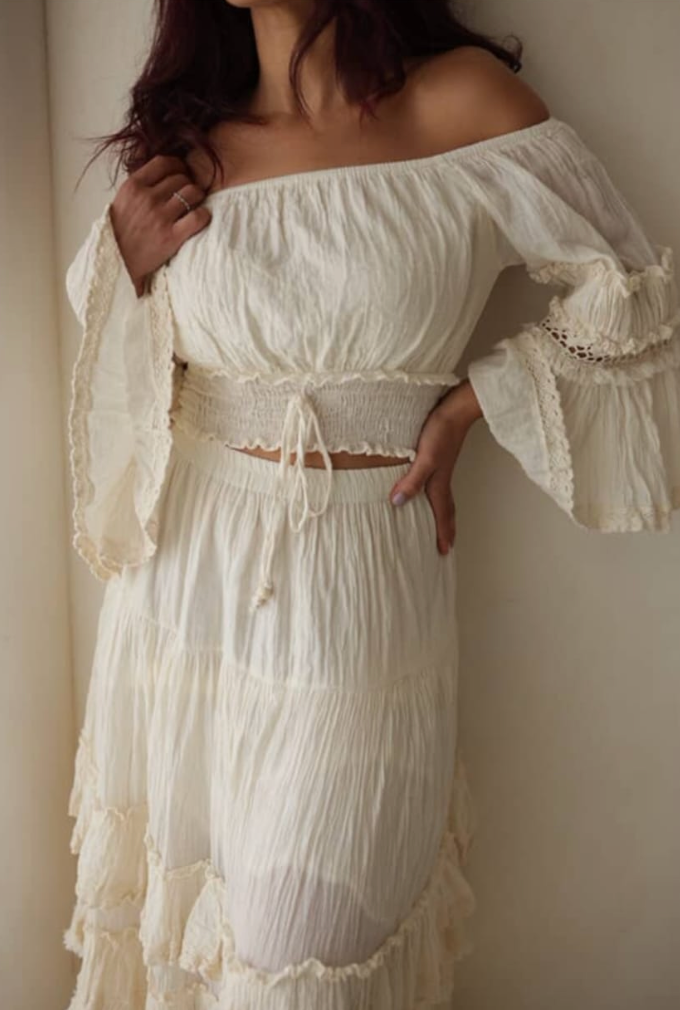 Angelica Top & Retro Fringe Skirt