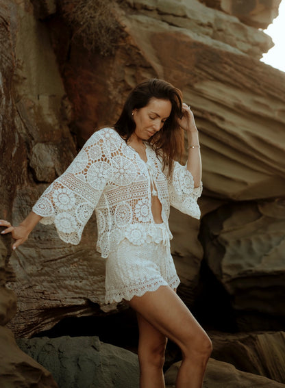 Vintage Lace Bolero Top