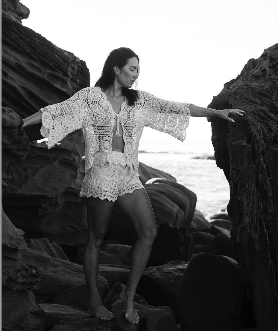 Vintage Lace Bolero Top